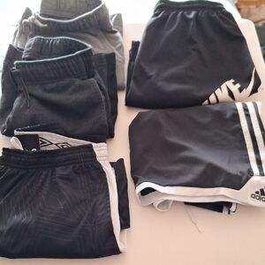 Kids Black and Gray Shorts Set